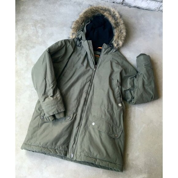Forest Green Timberland Winter Parka - Pockets Galore! - Picture 1 of 6